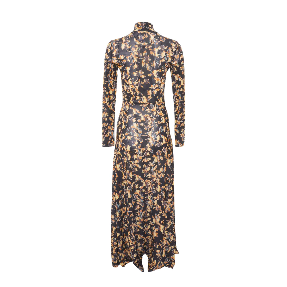 Black Floral Maxi Dress - Image 2