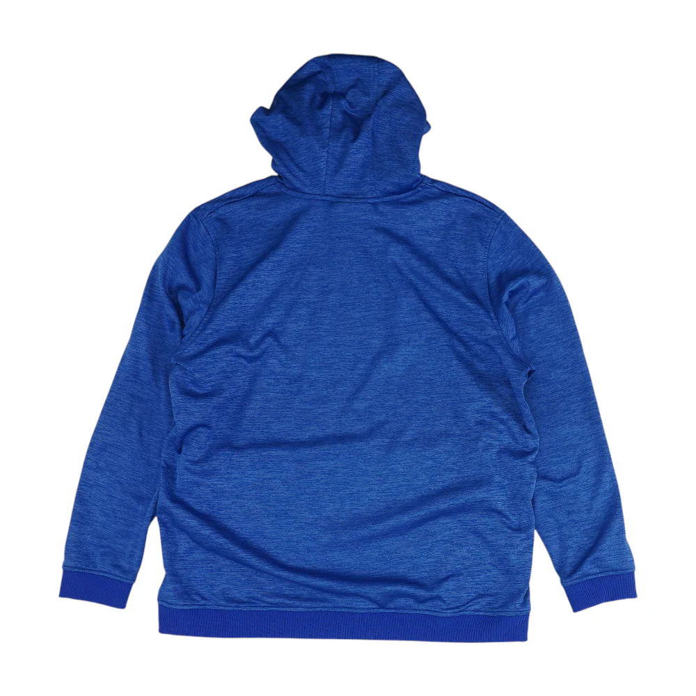 Blue Solid Hoodie Pullover - Image 2