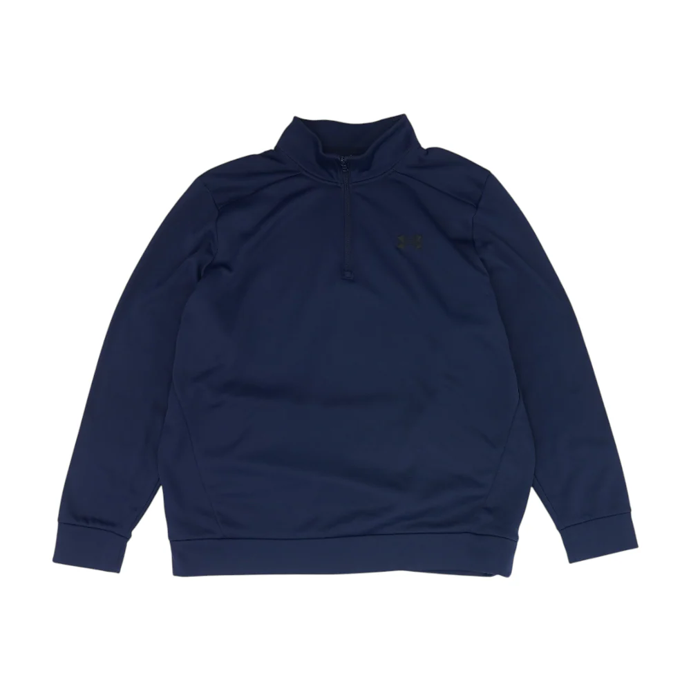 Navy Solid 1/4 Zip Pullover