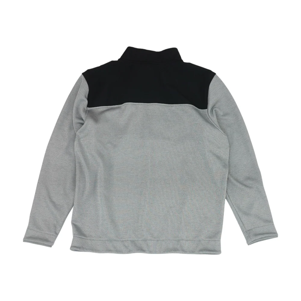 Gray Color Block 1/4 Zip Pullover - Image 2