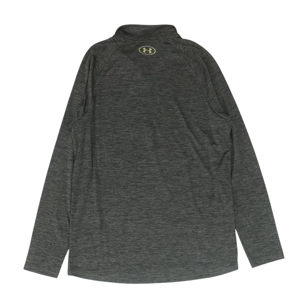 Green Abstract 1/4 Zip Pullover - Image 2