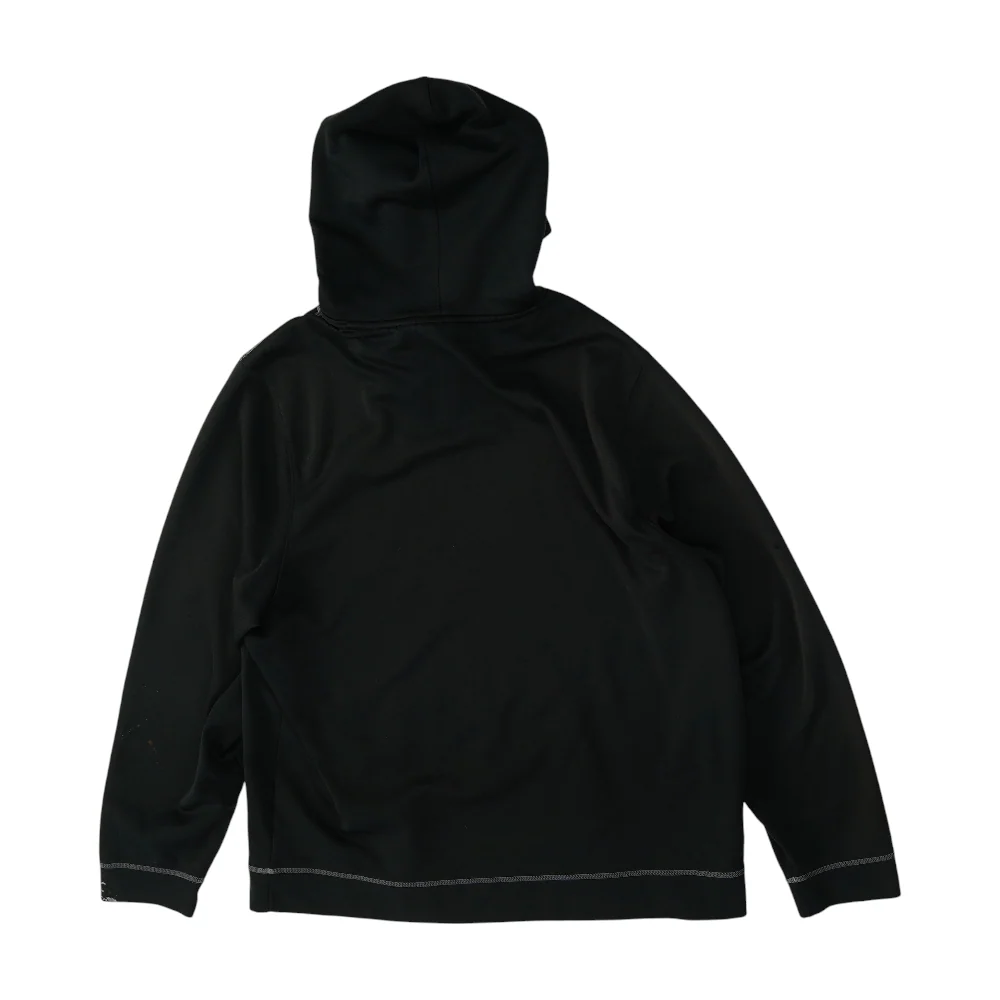 Black Solid Hoodie Pullover - Image 2