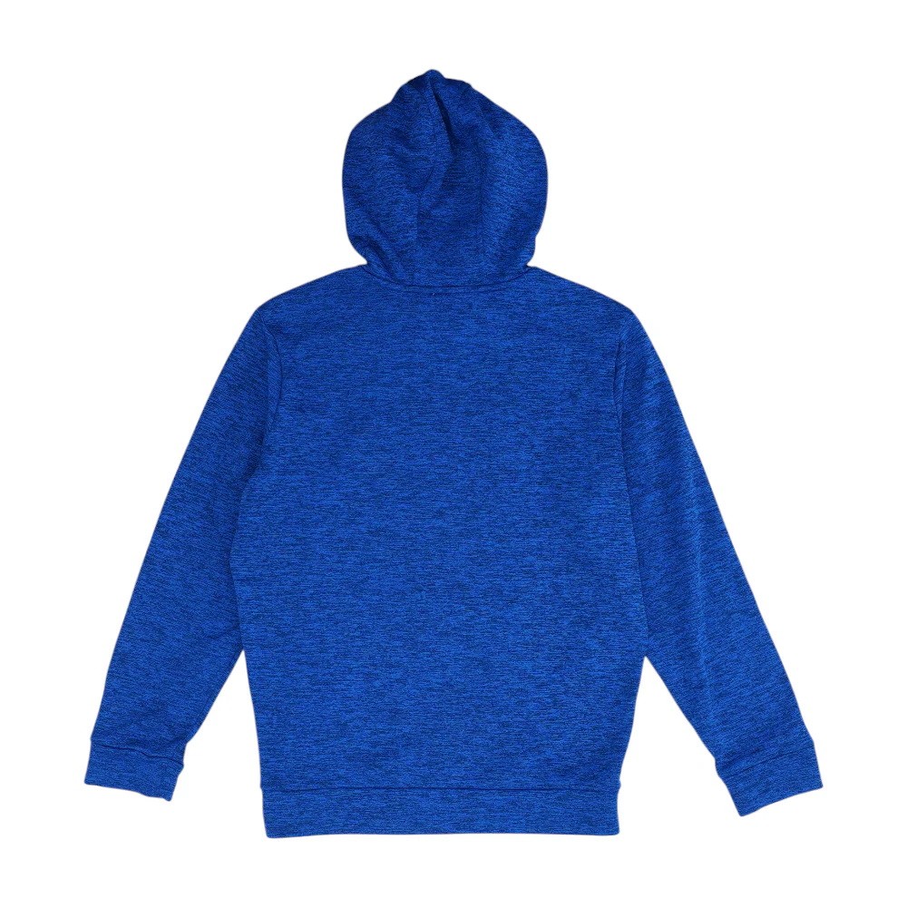 Blue Solid Hoodie Pullover - Image 2