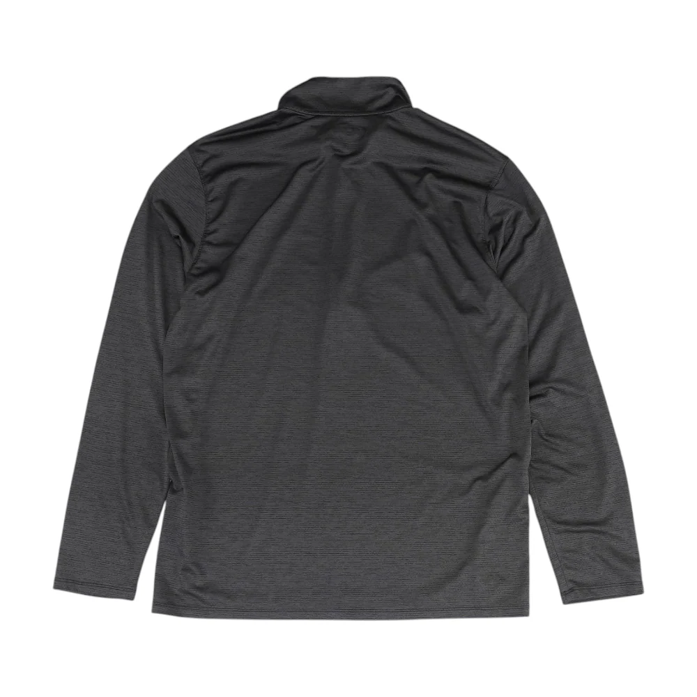 Gray Striped 1/4 Zip Pullover - Image 2