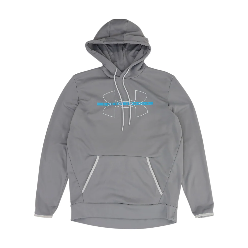 Gray Solid Hoodie Pullover