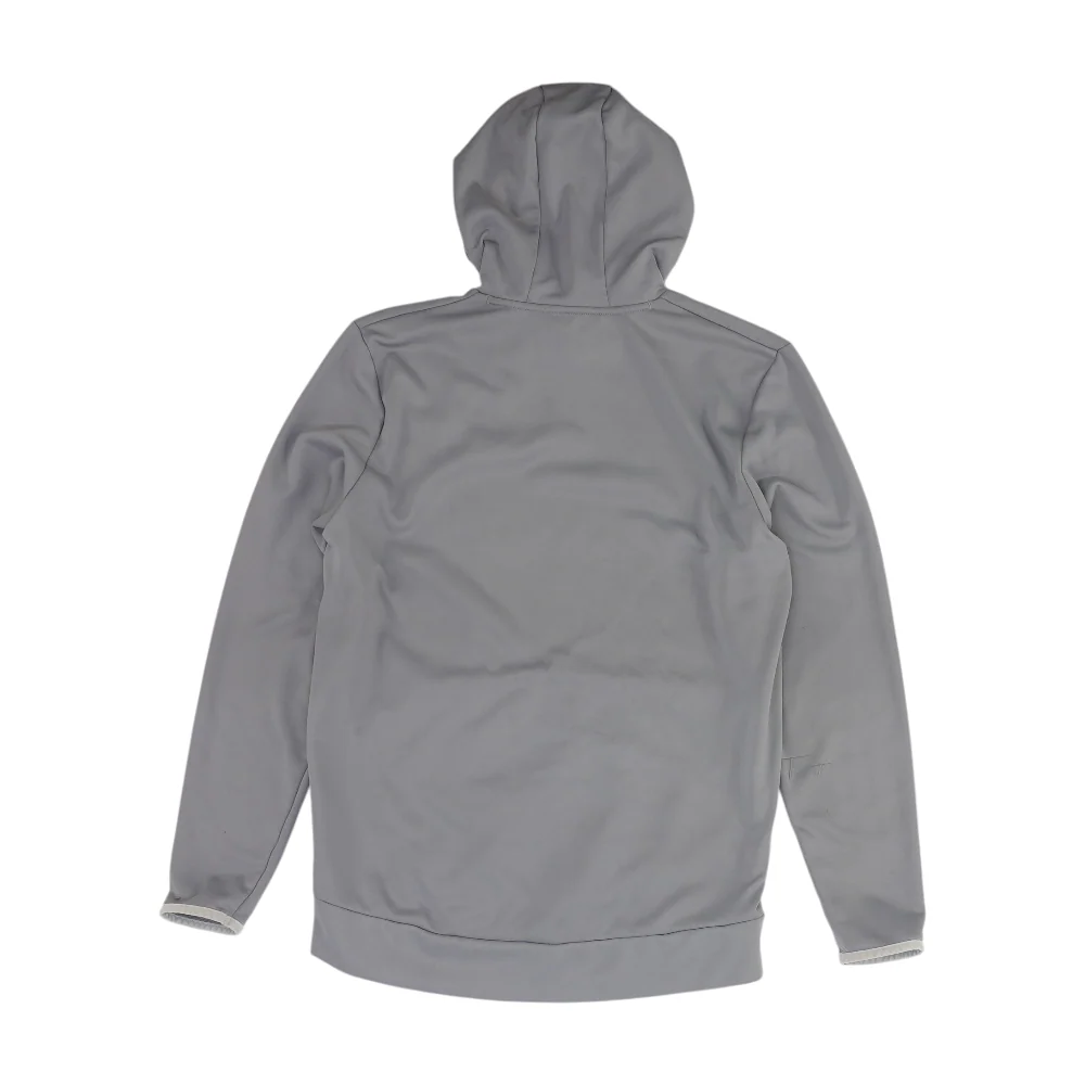 Gray Solid Hoodie Pullover - Image 2