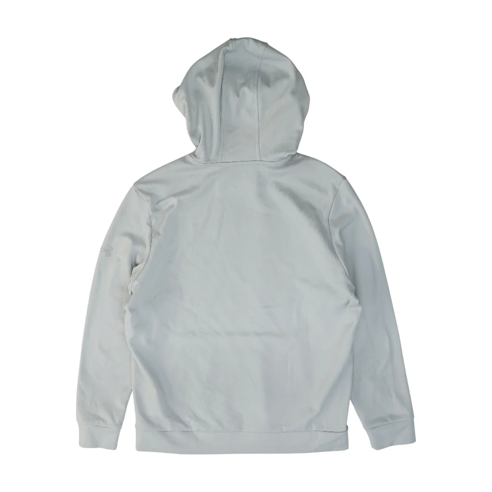 Gray Solid Hoodie Pullover - Image 2