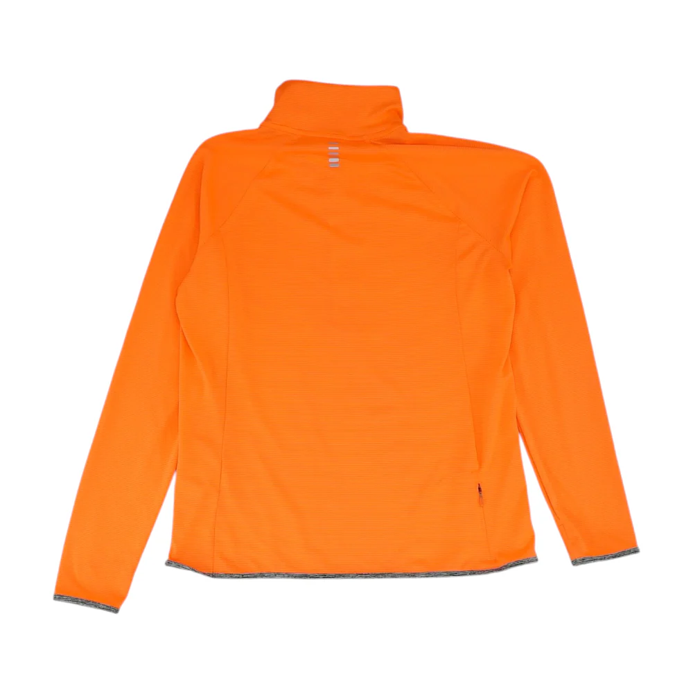 Neon Orange Solid 1/4 Zip Pullover - Image 2