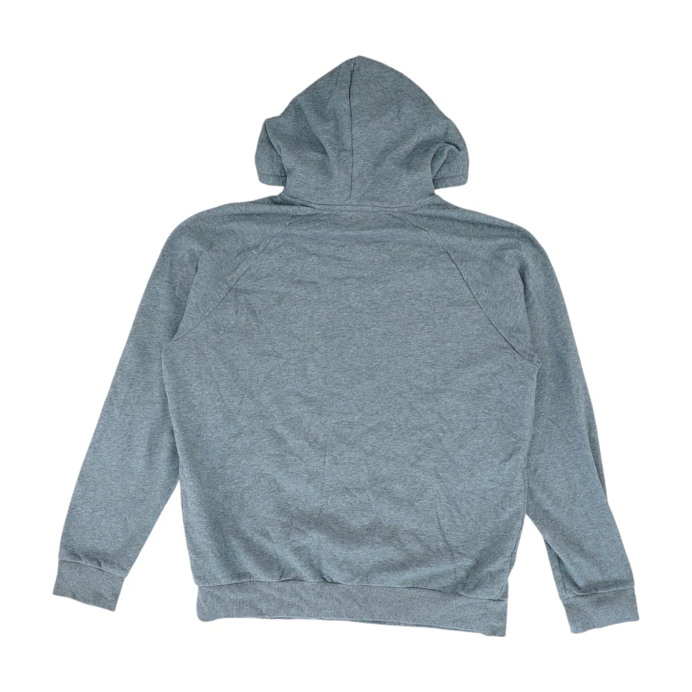 Gray Solid Hoodie Pullover - Image 2