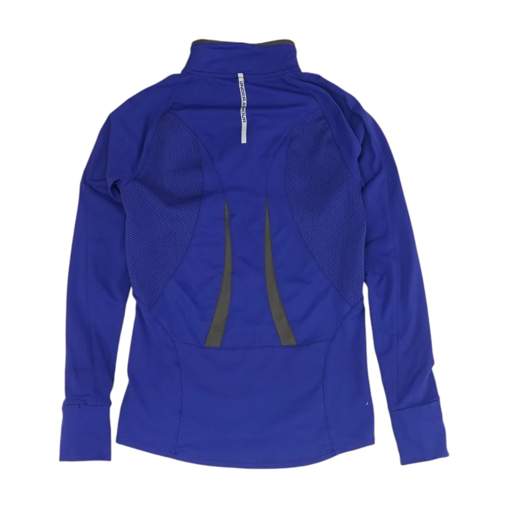 Blue Solid 1/4 Zip Pullover - Image 2