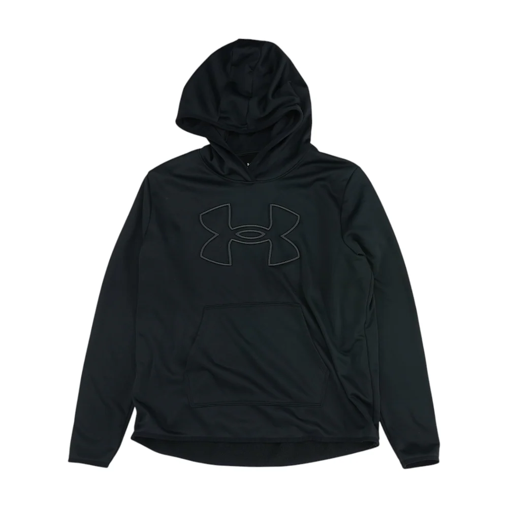 Black Solid Hoodie Pullover