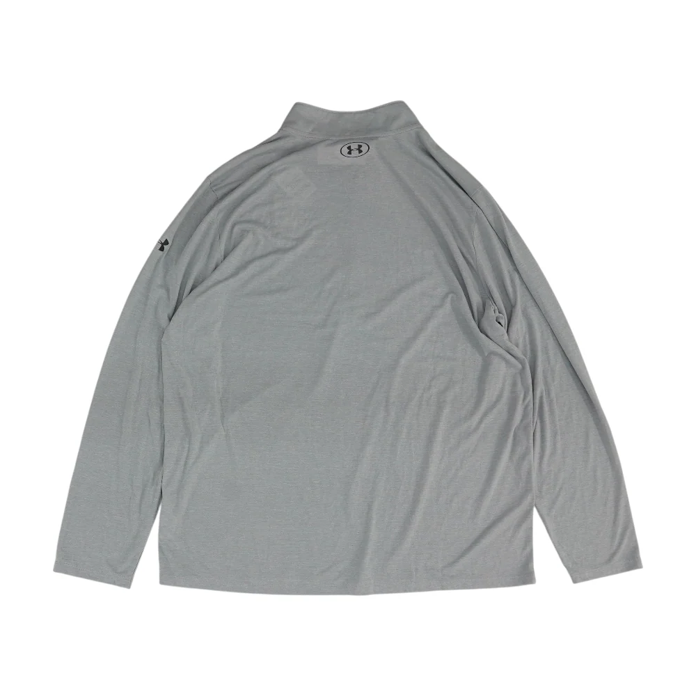 Gray Solid 1/4 Zip Pullover - Image 2