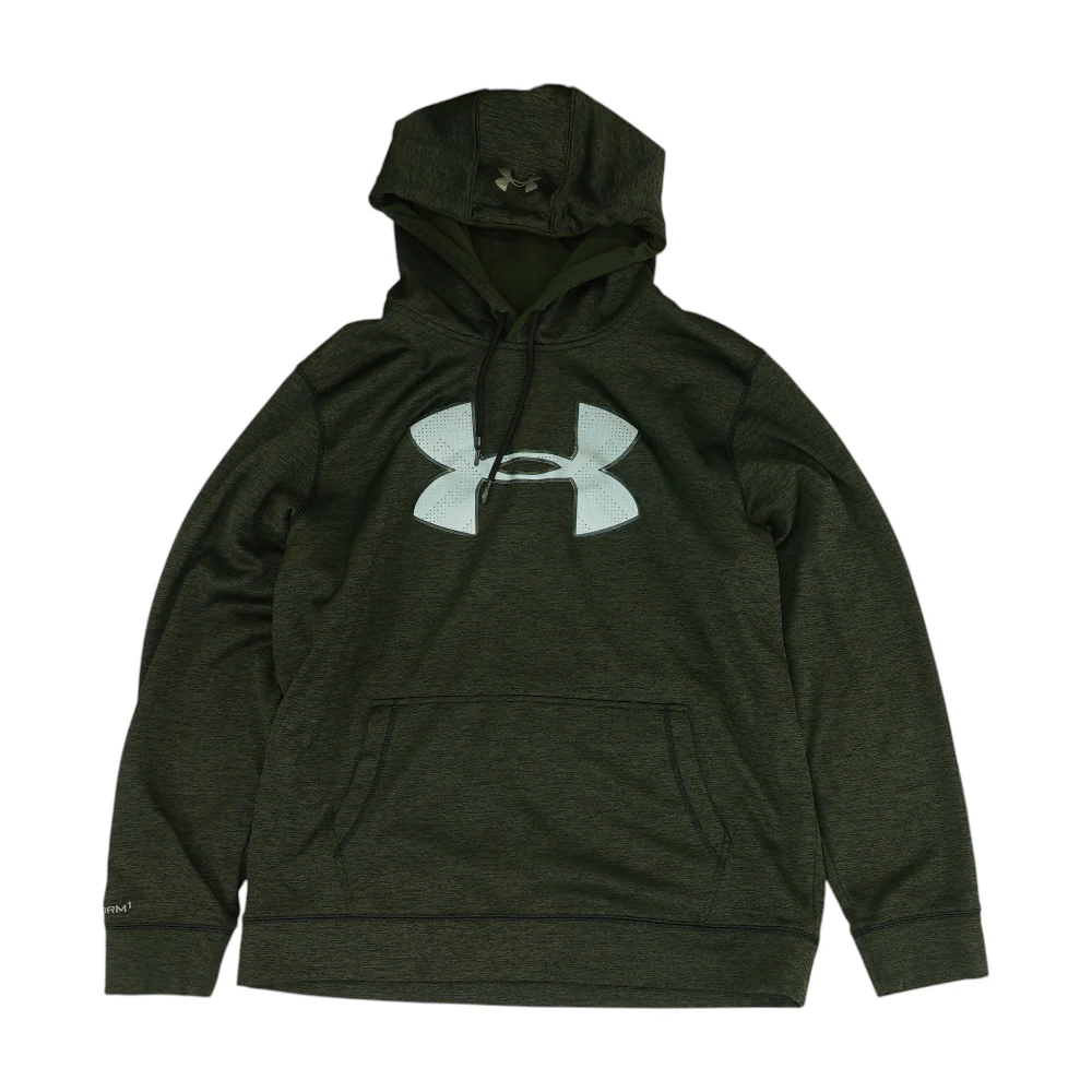 Green Solid Hoodie Pullover