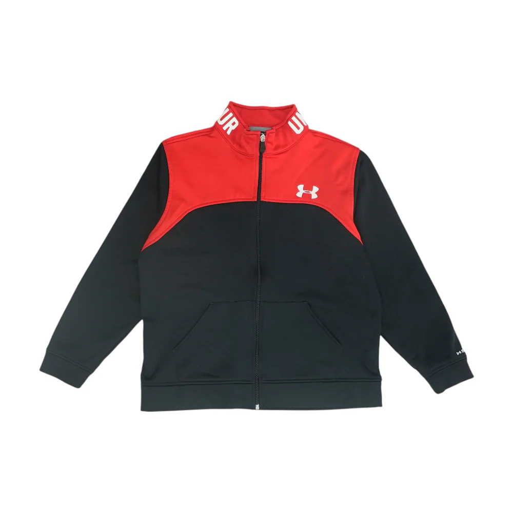 Red Color Block Jacket