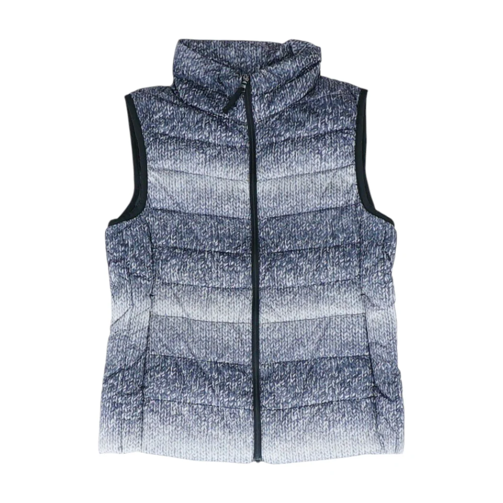 Gray Print Vest