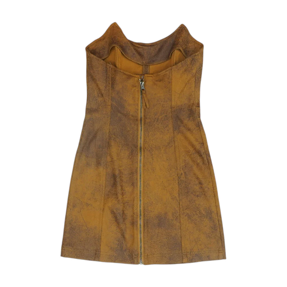 Brown Mini Dress - Image 2