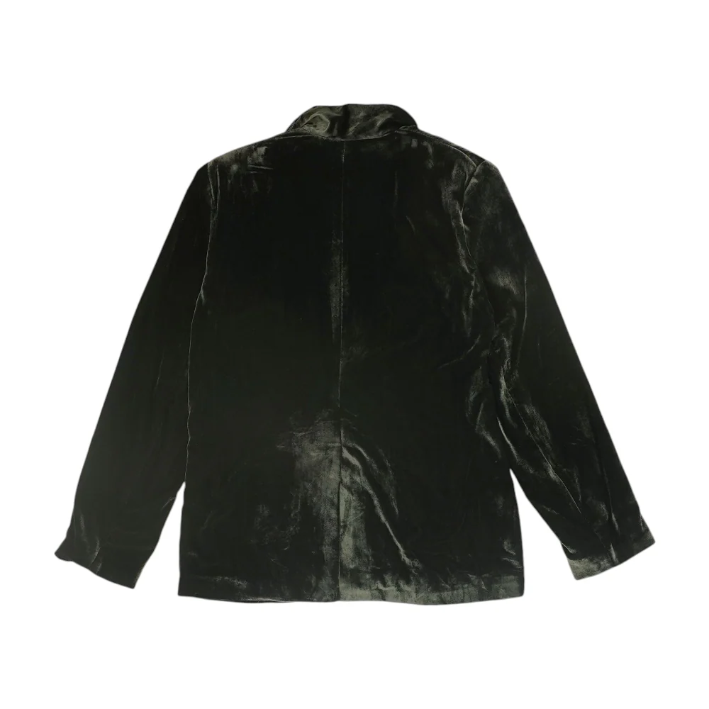 Green Solid Blazer - Image 2
