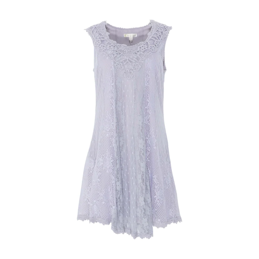 Gray Floral Mini Dress