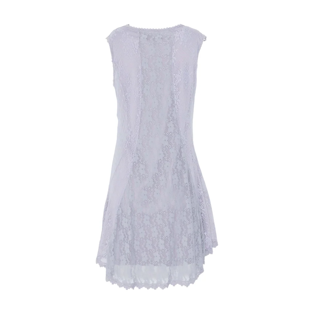 Gray Floral Mini Dress - Image 2