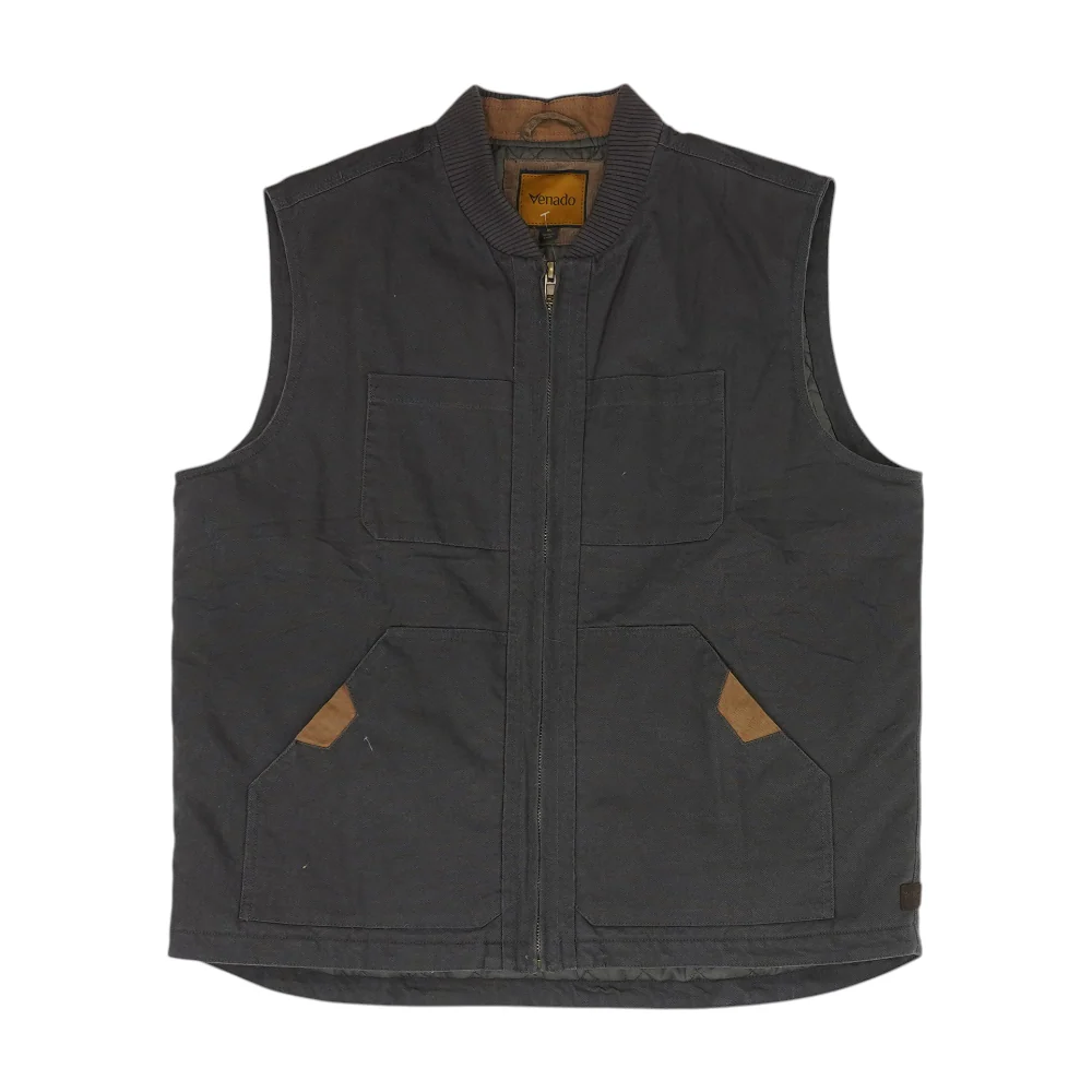 Gray Solid Vest