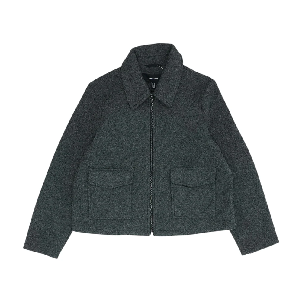 Gray Solid Jacket