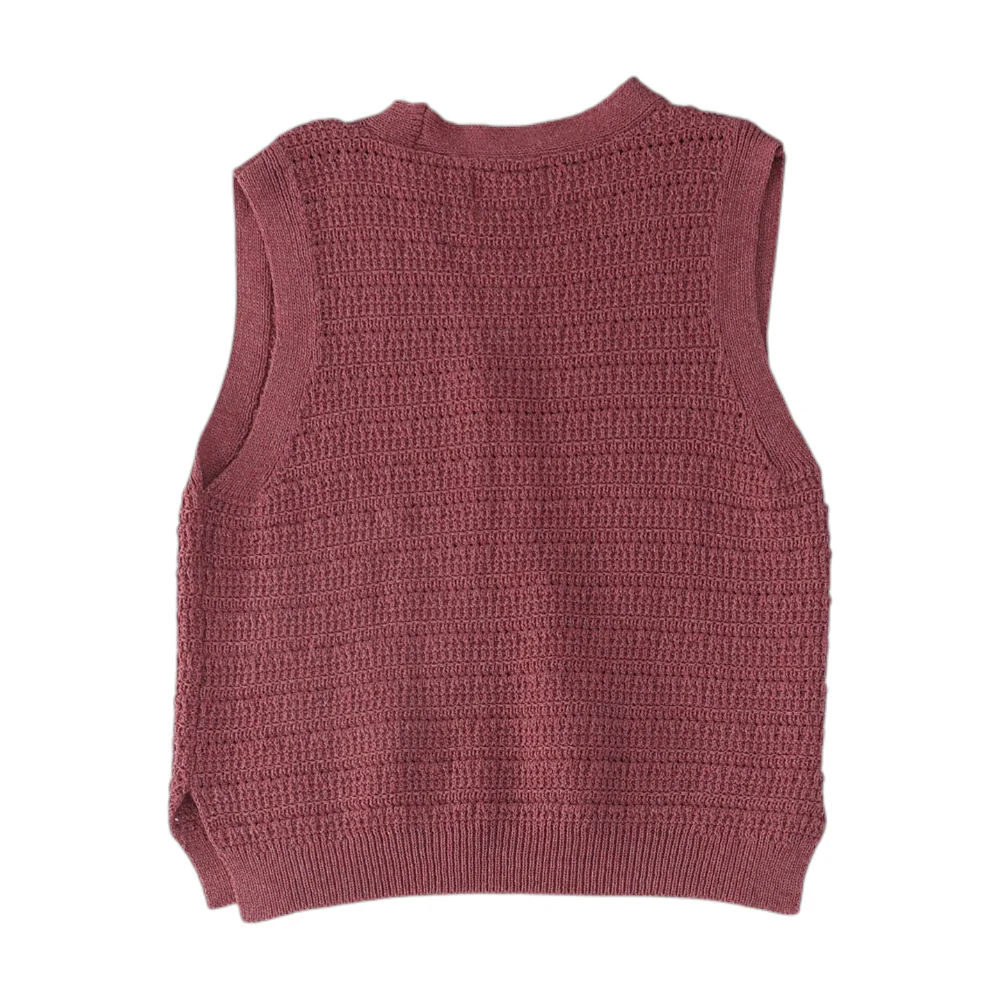 Pink Vest Sweater - Image 2