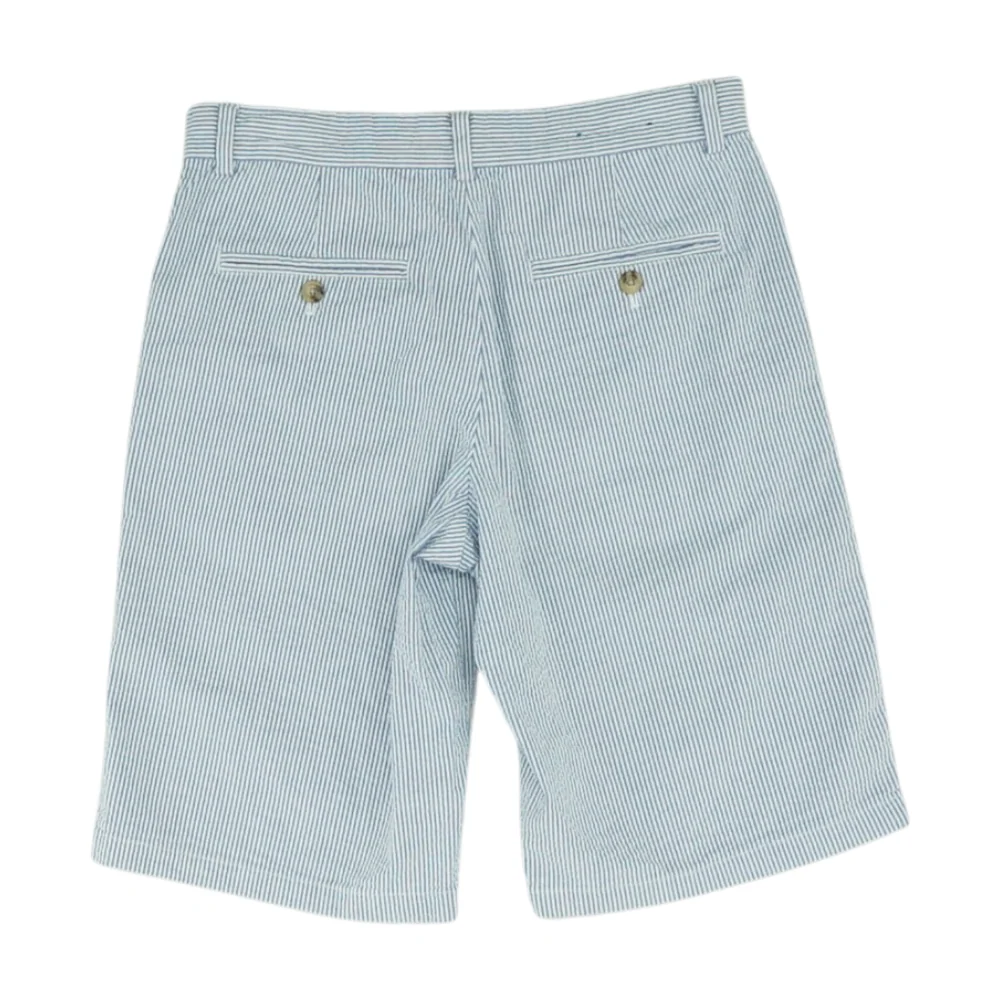 Blue Striped Chino Shorts - Image 2