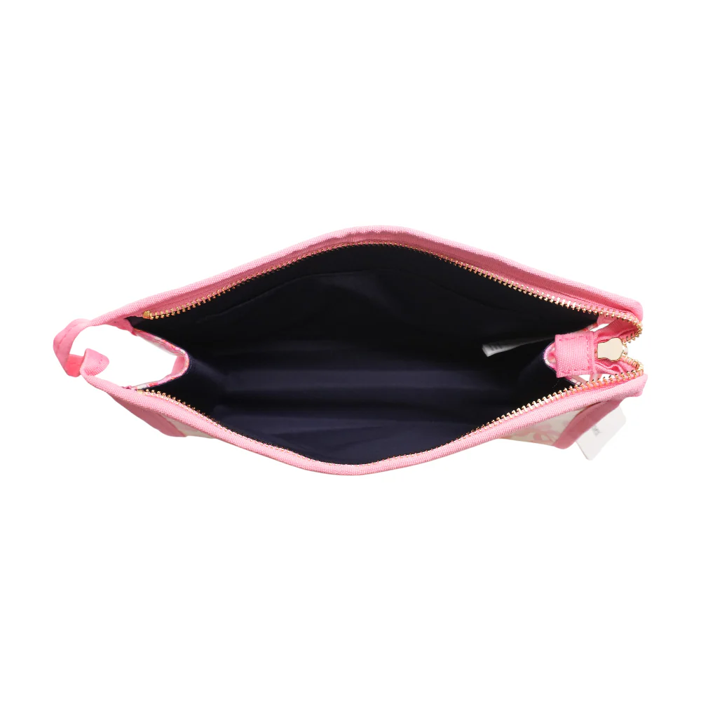 Pink Floral Makeup Bag - Image 3