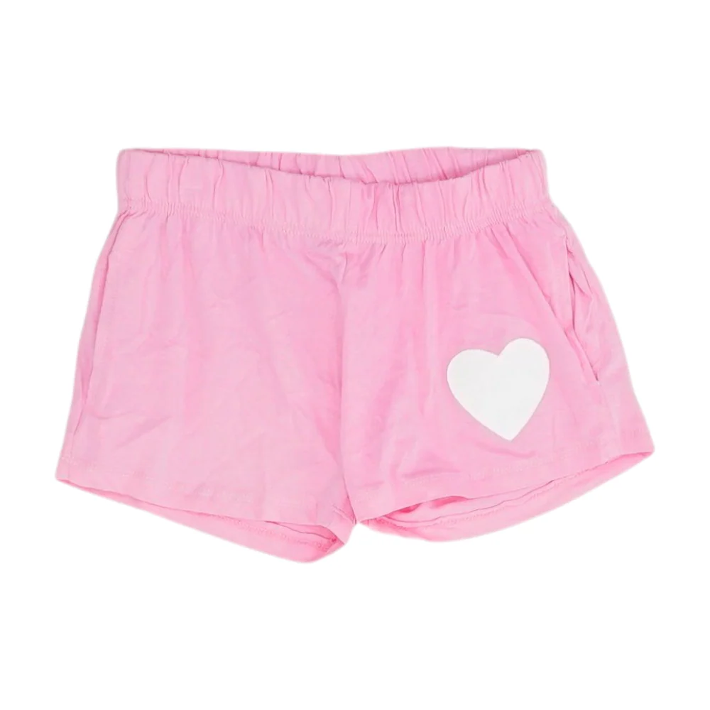 Pink Solid Active Shorts