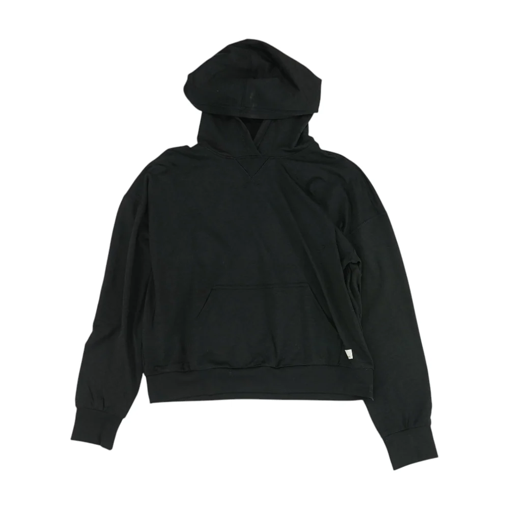 Black Solid Hoodie Pullover