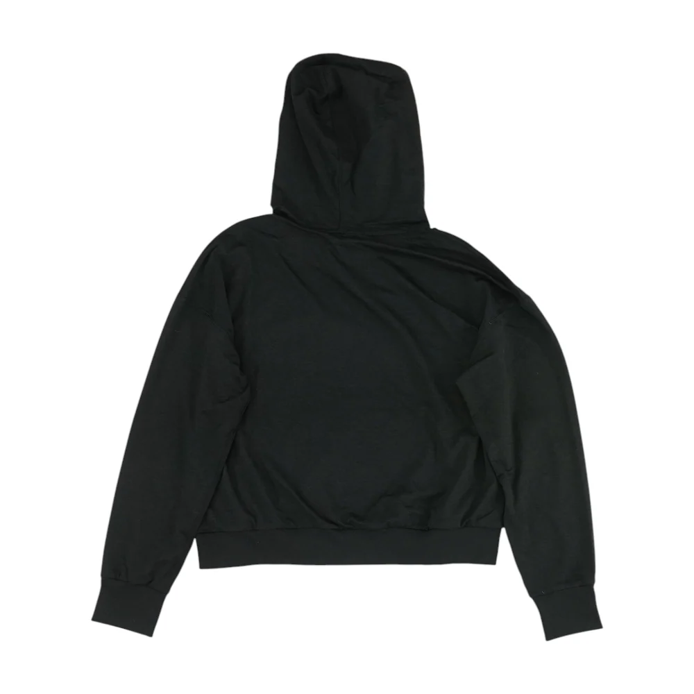 Black Solid Hoodie Pullover - Image 2
