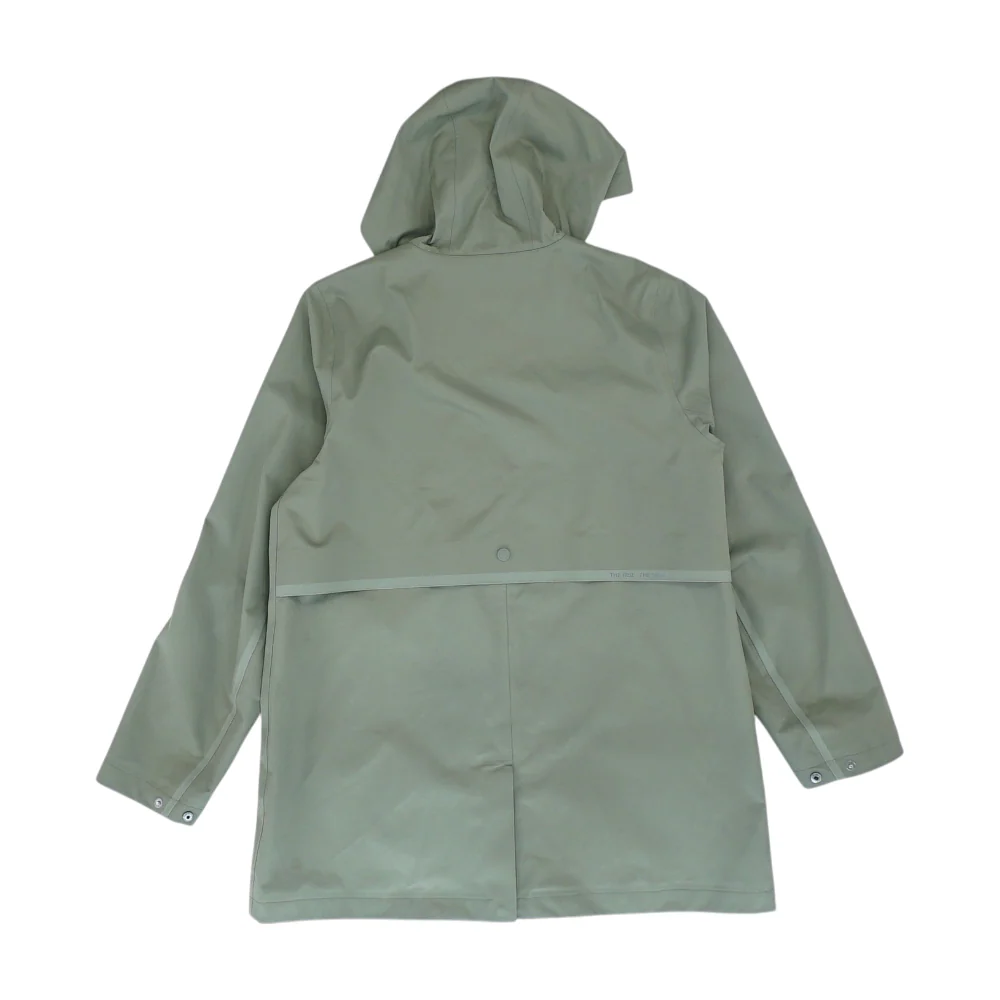 Olive Solid Rain Jacket - Image 2