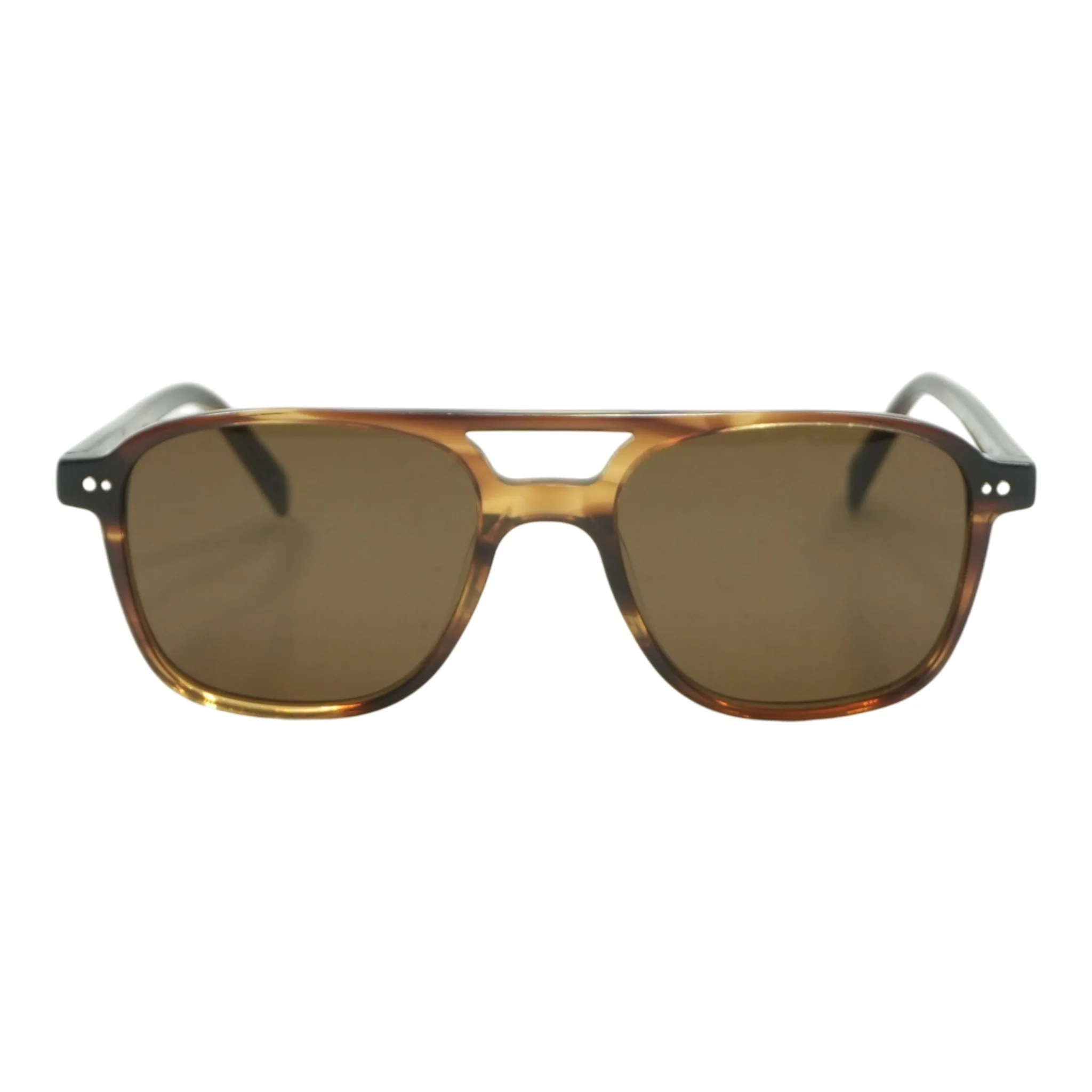 Tortoise Brimmer W Aviator Sunglasses - Image 2