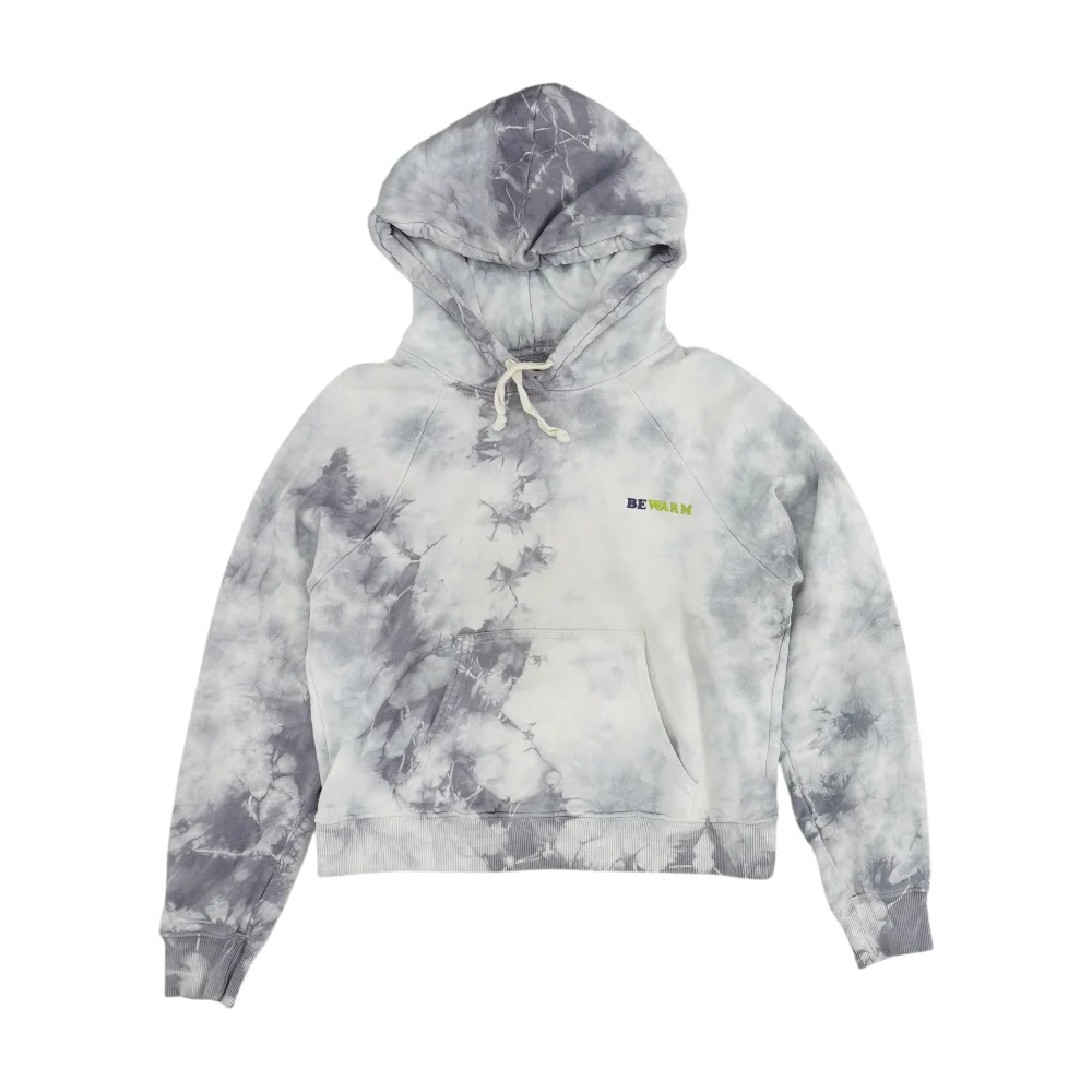 Blue Tie-Dye Hoodie Pullover