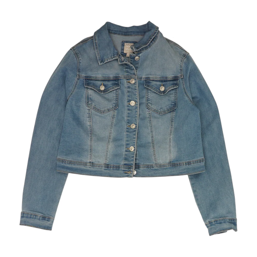 Blue Plus Solid Denim Jacket