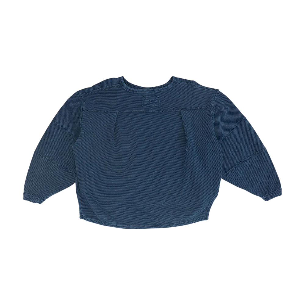 Navy Solid Sweatshirt Pullover - Image 2