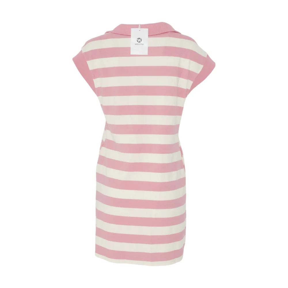 Pink Striped Mini Dress - Image 2