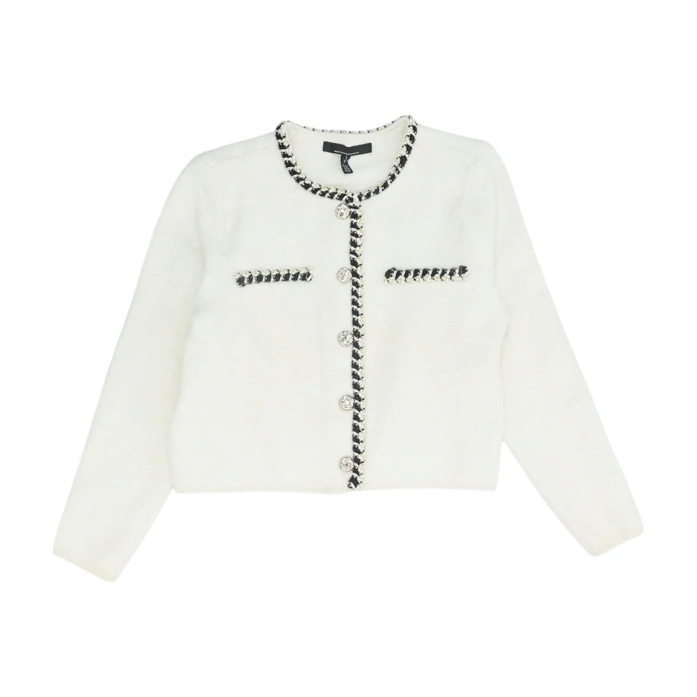 White Cardigan Sweater
