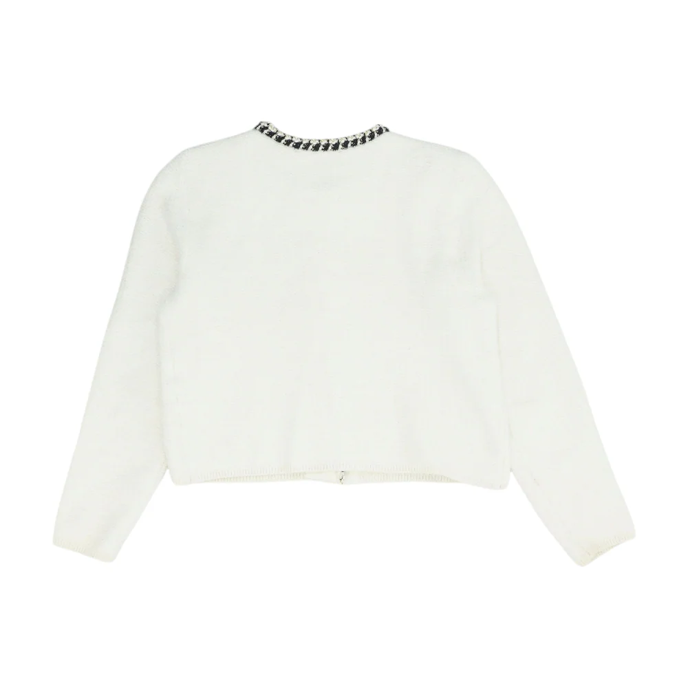 White Cardigan Sweater - Image 2