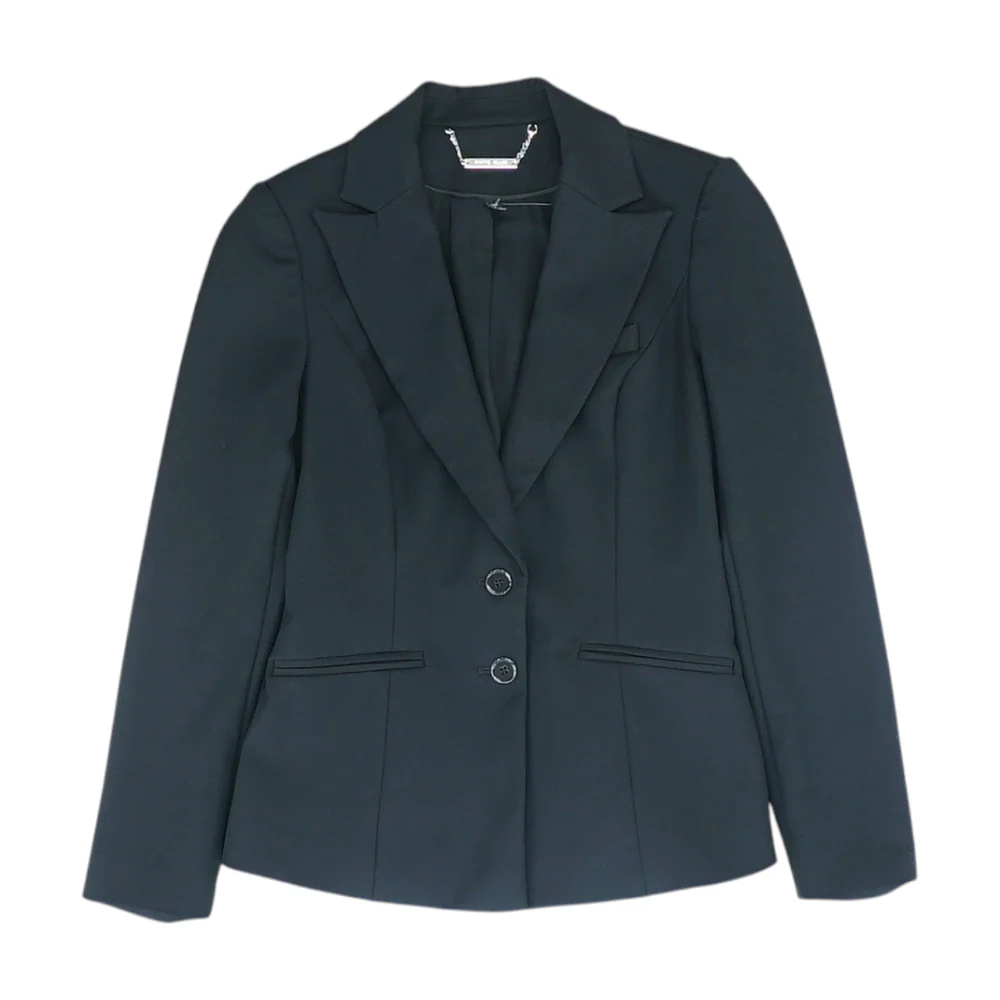 Black Solid Blazer