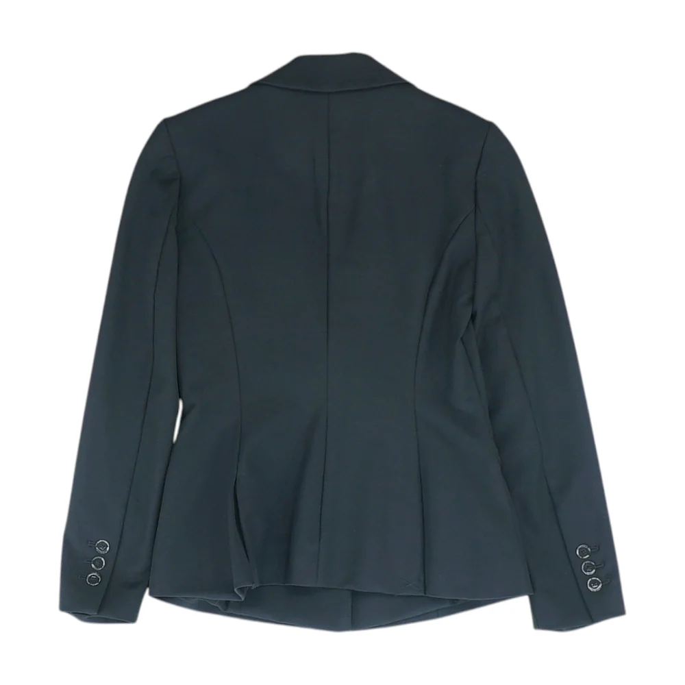 Black Solid Blazer - Image 2