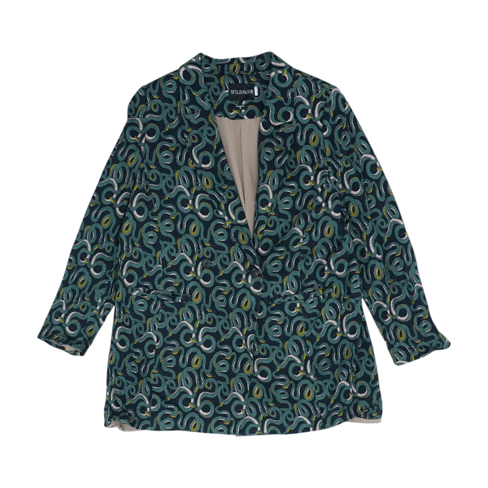 Black Plus Print Blazer