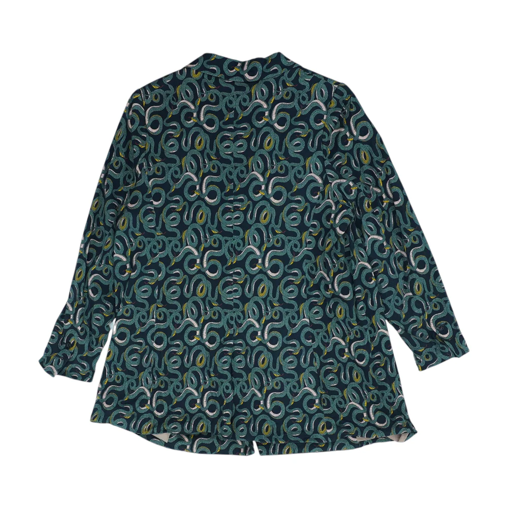 Black Plus Print Blazer - Image 2