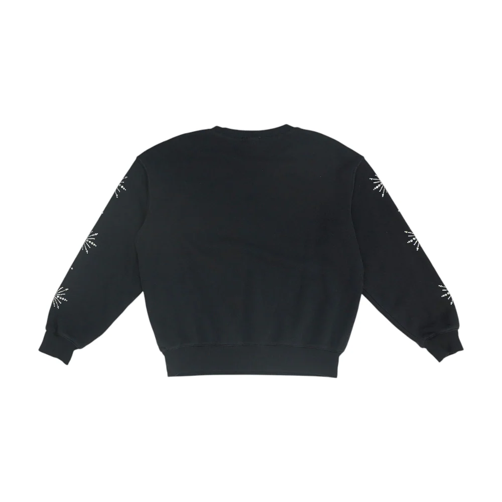 Black Solid Sweatshirt Pullover - Image 2
