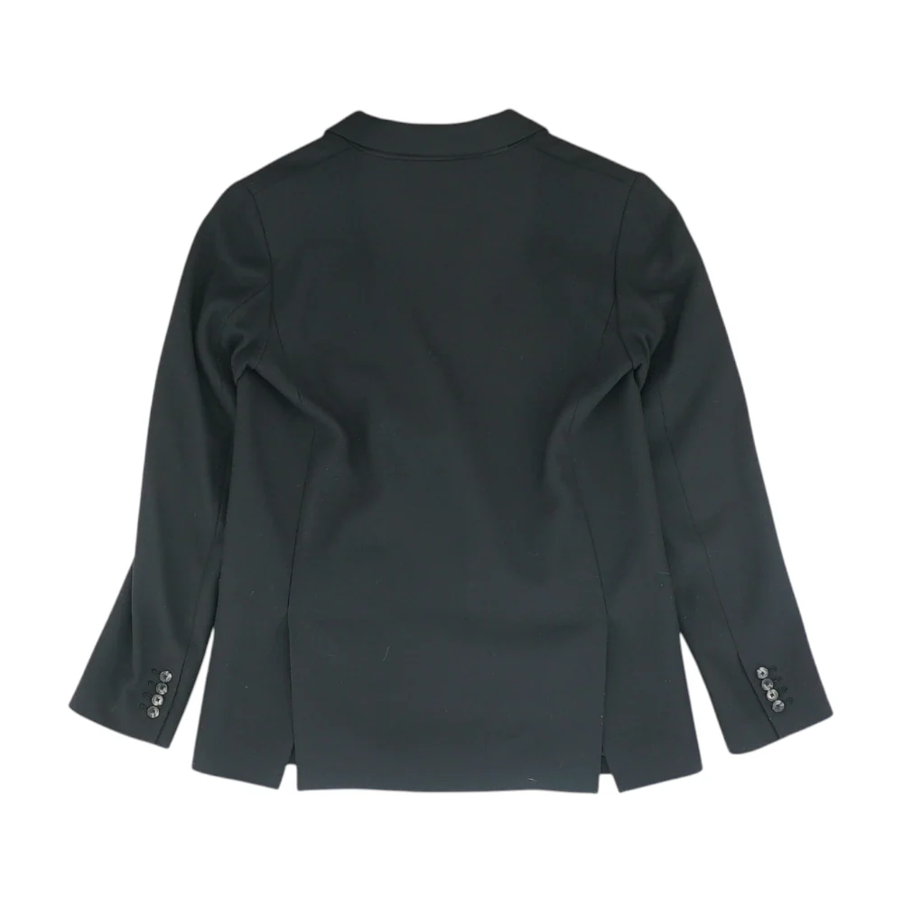 Black Solid Blazer - Image 2