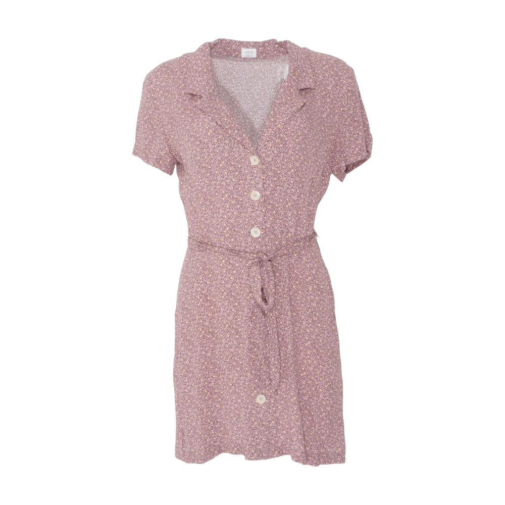 Mauve Floral Mini Dress