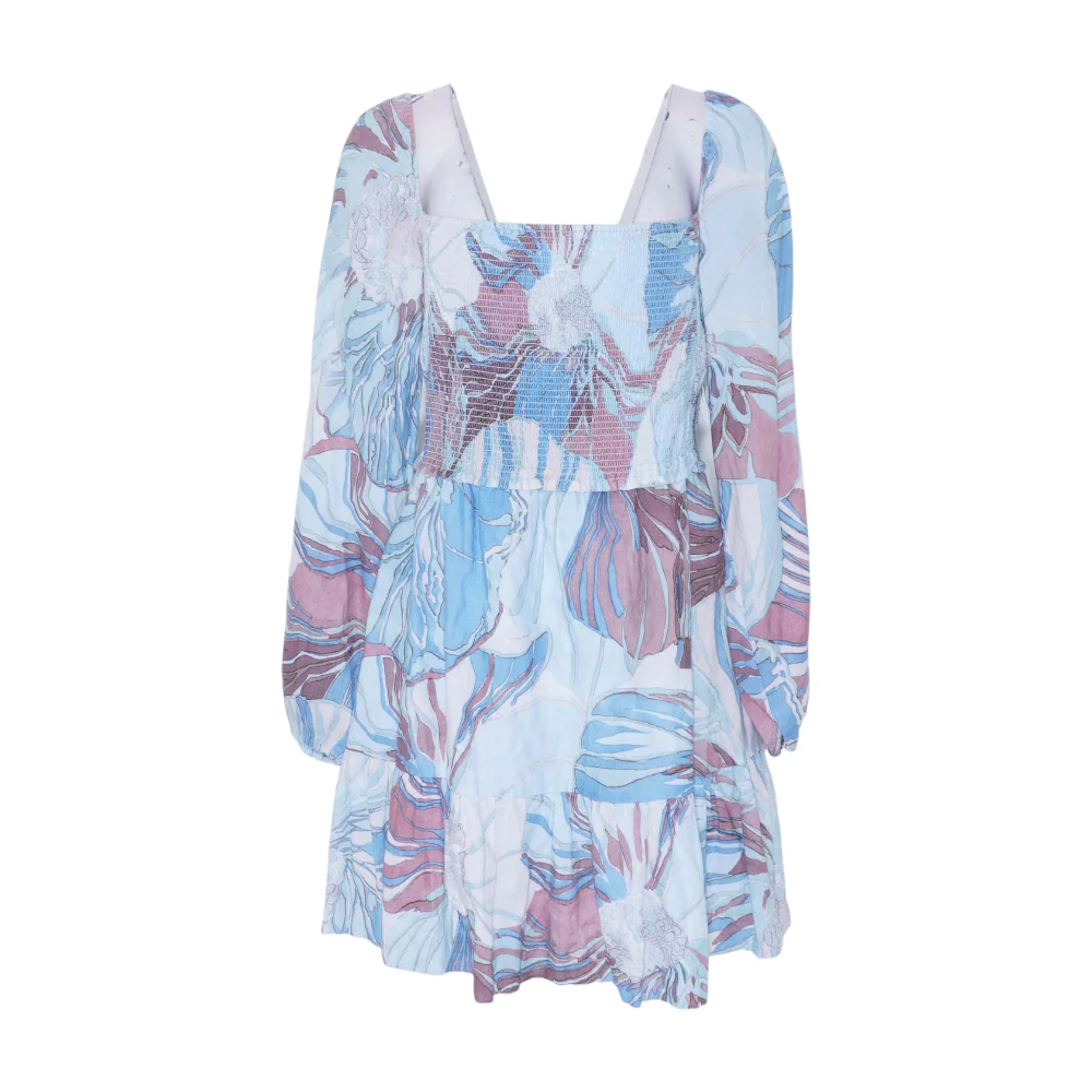 Blue Print Mini Dress