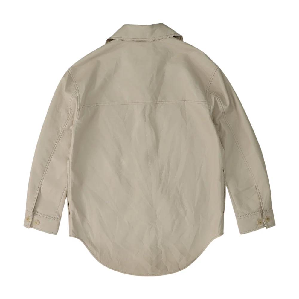 Beige Solid Jacket - Image 2