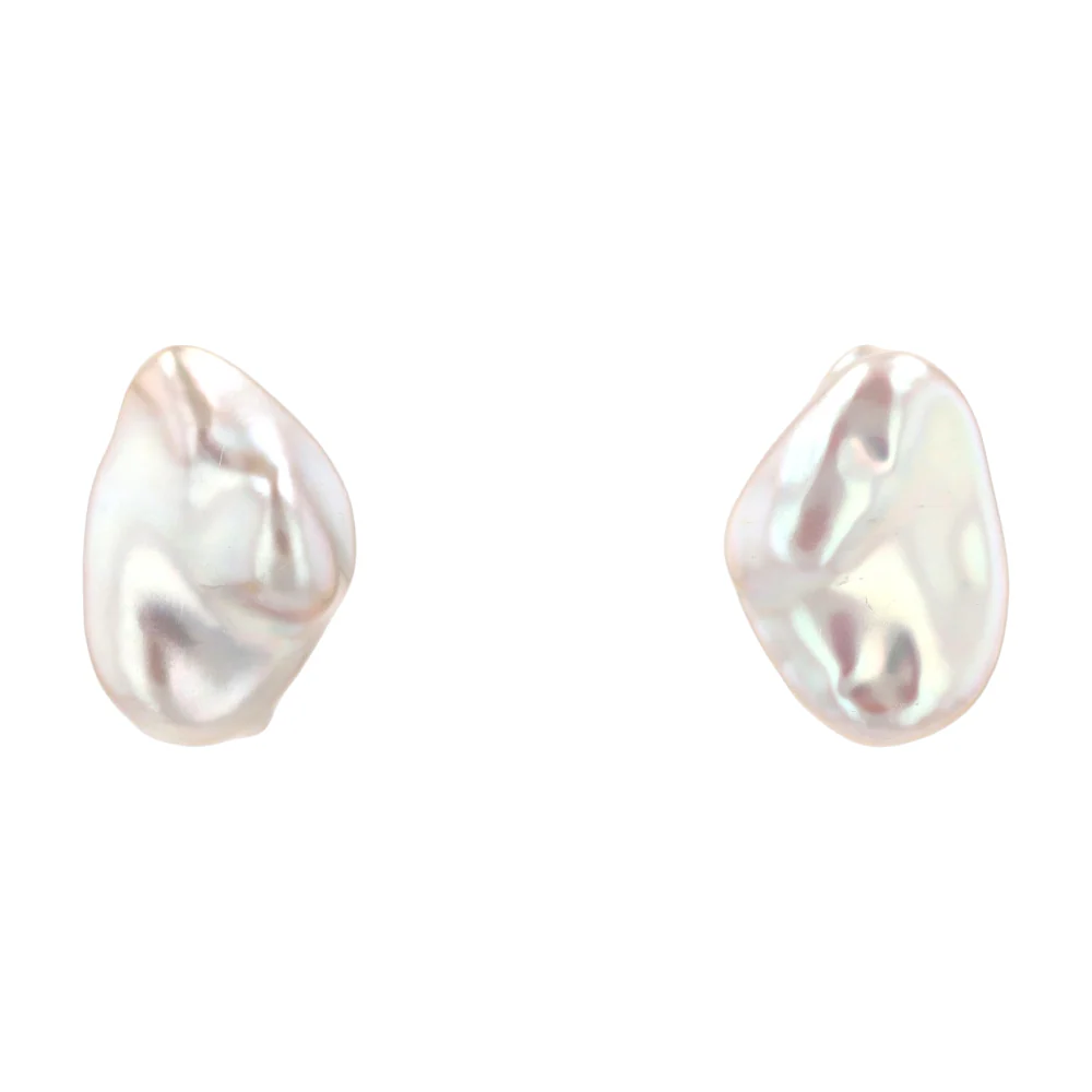 Sterling Silver Pearl Statement Earrings