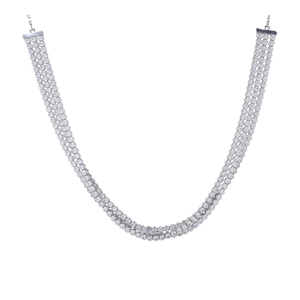 Costume Zirconia Choker Necklace